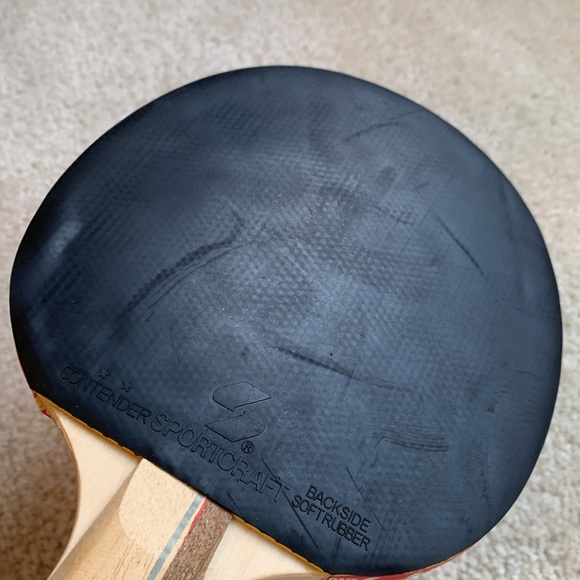 Contender SportsCraft Table Tennis Paddle, Red and Black - Picture 10 of 15